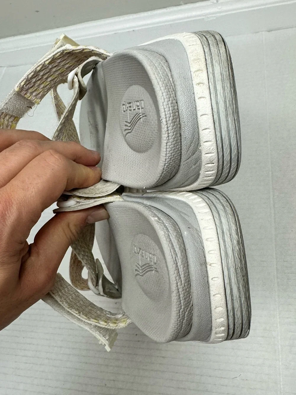 Dansko Women's Rosette Ivory Multi Webbing Sandal Shoes Size EU 41 - US 10.5/11